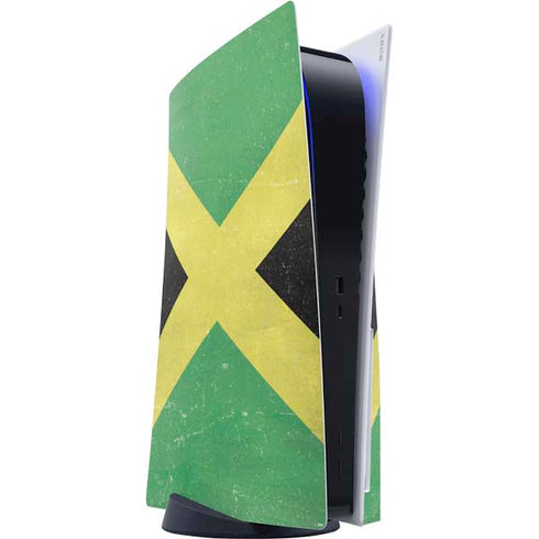 Jamaica Flag Distressed PlayStation PS5 Skins